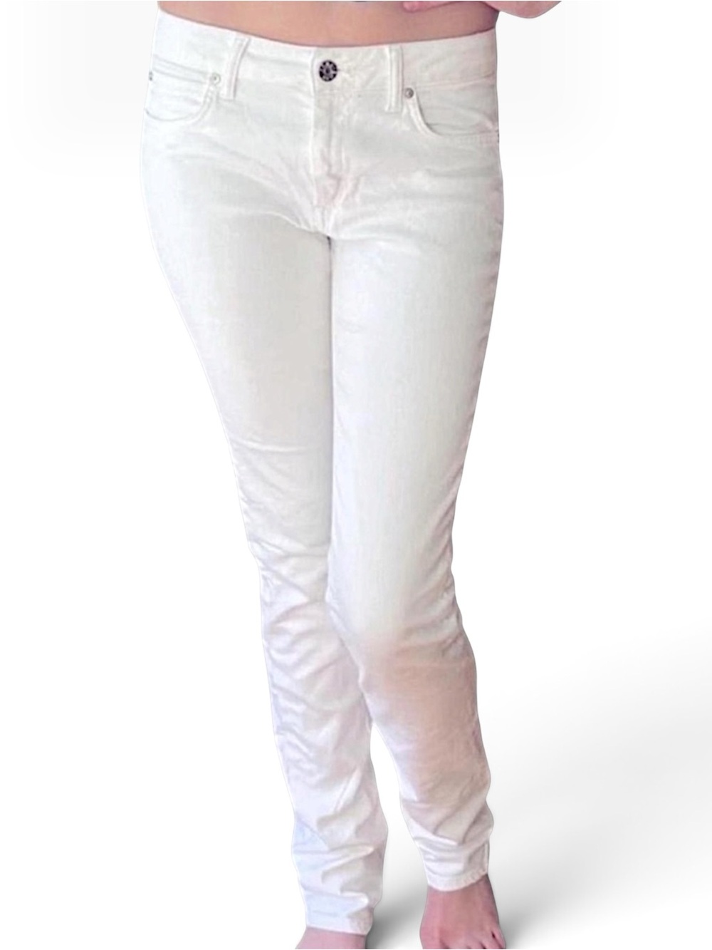 Vintage Acne Studios Low Rise Straight Leg Off-White Jeans